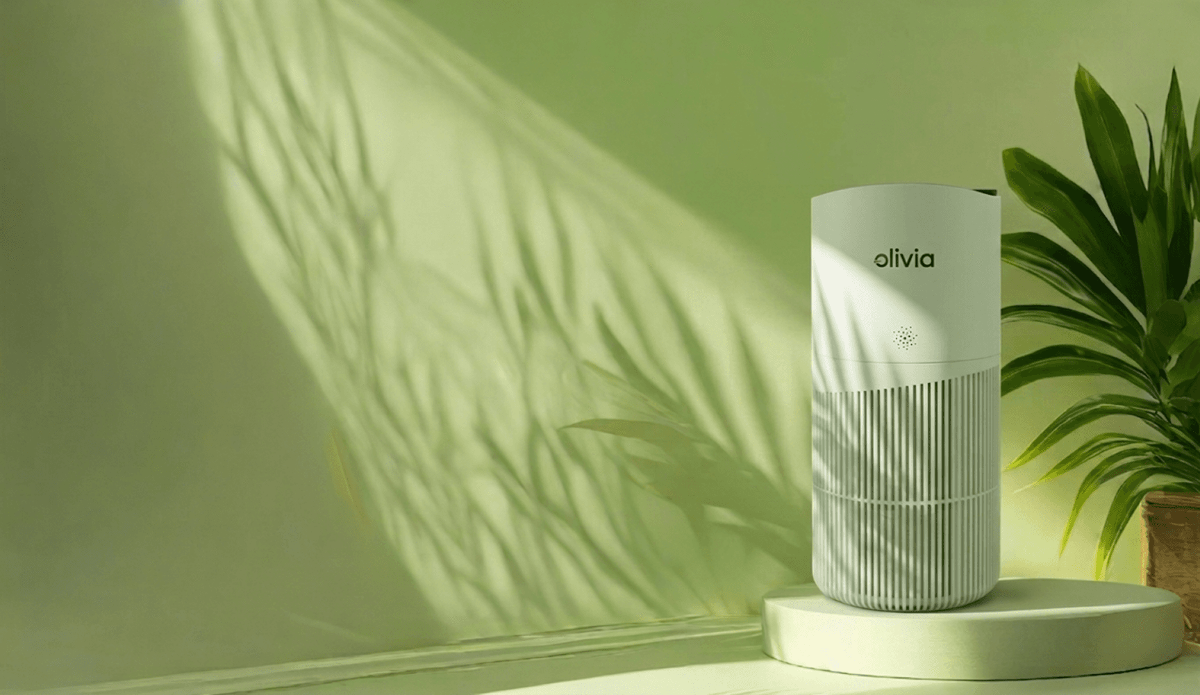 Olivia 700 room air purifier in a sunlit modern interior